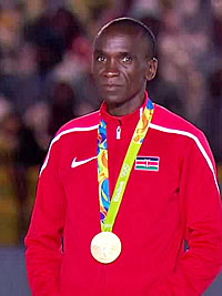 Eliud Kipchoge Siegerehrung