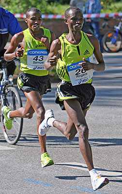 Rodgers Rop in Fhrung, Hamburg Marathon 2007 - Foto Copyright www.herbertsteffny.de