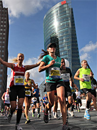 Berlin Marathon 2012 Stimmung am Potsdamer Platz