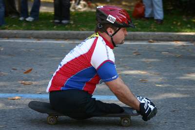 Donnerwetter! 42,195 km auf dem Skateboard... alle Achtung!